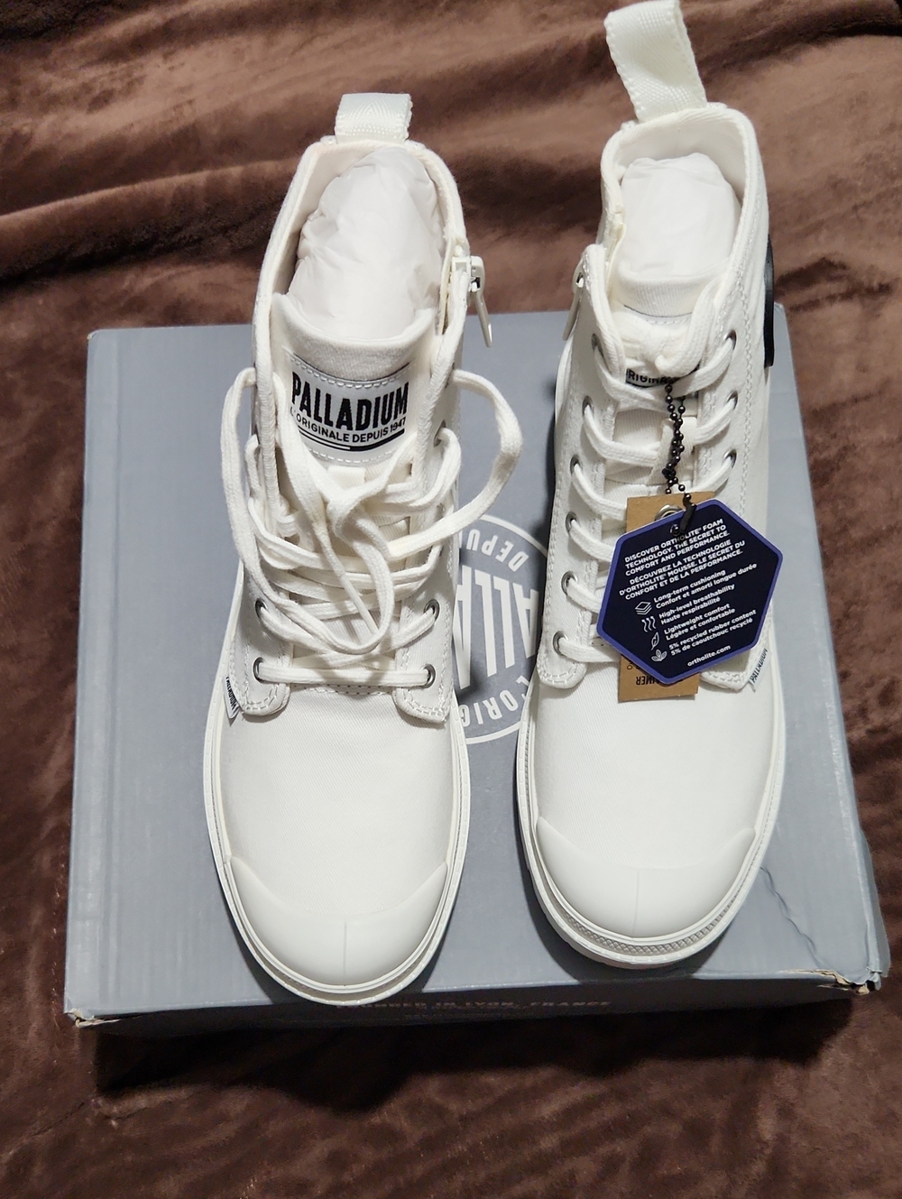 Palladium Off-White High-Top Canvas Boots